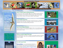 Tablet Screenshot of hawaiibirdingtours.com